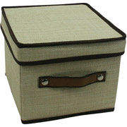 Iris Rattan Fabric Storage Box with Lid