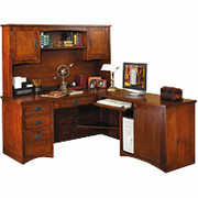 Kathy Ireland Office by Martin California Bungalow L-Desk and Hutch