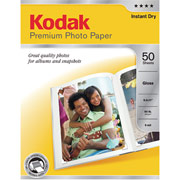 Kodak Premium Photo Paper, 8 1/2" x 11", Glossy, 50/Pack