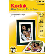 Kodak Ultra Premium Photo Paper, 4" x 6", High-Gloss, 60/Pack