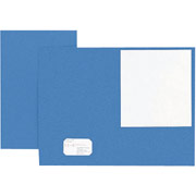 Legal-Size Twin-Pocket Portfolio, Light Blue