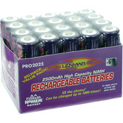 Lenmar PRO 2500mAh AA Rechargeable Batteries (PRO2025), 20/Pack