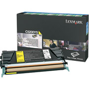 Lexmark C5200YS Return-Program Yellow Toner Cartridge
