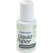 Liquid Paper Stock Color Correction Fluid, Ledger Green