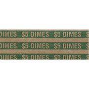 MMF Industries Flat Tubular Dime Wrappers, Green, $5