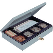 MMF Industries Steel Cash Box with Security Lock