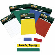 Magnetic Write-On/Write-Off Strips, 7/8" x 6"W, Green