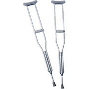 Medline Push-Button Aluminum Crutches, Adult