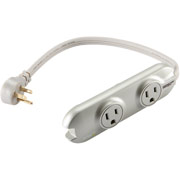 Monster Outlets To Go Power Strip, 4 Outlets, Silver