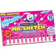 Mr. Sketch Washable Watercolor Markers, 12/Pack