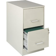 Office Designs 22" Deep High-Side 2-Drawer File Cabinet, Stone