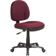 Office Star 8120 Deluxe Armless Task Chair, Burgundy