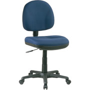 Office Star 8120 Deluxe Armless Task Chair, Navy