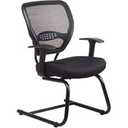 Office Star Air Grid Back Professional Guest Chair with Mesh Seat