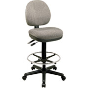 Office Star Deluxe Ergonomic Drafting Chair -Charcoal DC940
