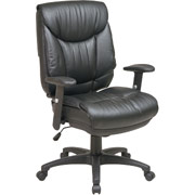 Office Star Deluxe Multifuntion Ergonomic Chair, Black