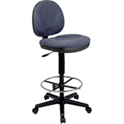 Office Star Drafting Chair with Sculptured Seat - Navy