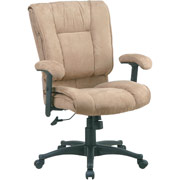 Office Star Microsuede Manager's Chair, Blue