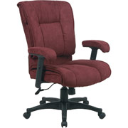 Office Star Microsuede Manager's Chair, Wine