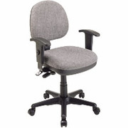 Office Star - Mid Back Ergonomic Manager's Chair, Charcoal