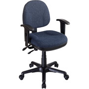 Office Star - Mid Back Ergonomic Manager's Chair, Navy
