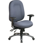 Office Star Pro-Line II Ergonomic Mid-Back Manager's Chair, Navy