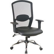 Office Star Screen-Back Mesh Manager's Chair with Chrome Base