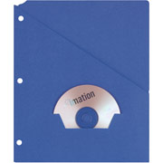 Oxford Recycled Slash Pocket Project Folders, 3-Hole Punched, Violet