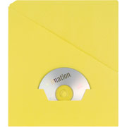 Oxford Recycled Slash Pocket Project Folders, Unpunched, Yellow