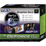 PNY GeForce FX 5200 256MB AGP Graphics Card
