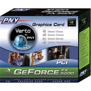 PNY GeForce FX 5200 256MB PCI Graphics Card