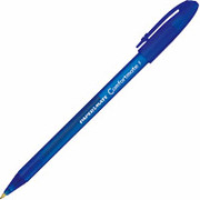 PaperMate ComfortMate Ballpoint Pens, Fine Point, Blue, Dozen