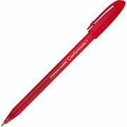 PaperMate ComfortMate Ballpoint Pens, Fine Point, Red, Dozen
