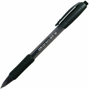 PaperMate ComfortMate Grip Retractable Ballpoint Pen, Medium Point, Black, Dozen