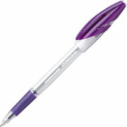 PaperMate Dynagrip Stick Pens, Medium Point, Purple, Dozen