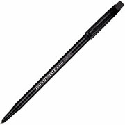 PaperMate Erasermate Pens, Medium Point, Black, Dozen