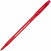 PaperMate Erasermate Pens, Medium Point, Red, Dozen