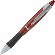 PaperMate PhD Ultra Retractable Ballpoint Pens, Medium Point, Black Ink/Scarlet Barrel