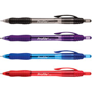 PaperMate Profile Retractable Ballpoint Pens, Bold Point, Assorted, 4 Pack