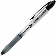 PaperMate X-Tend Retractable Ballpoint Pens, Medium Point, Black, Dozen