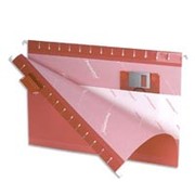 Pendaflex 5 Tab Hanging Files, Legal, Red, 25/Box