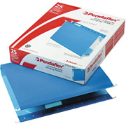 Pendaflex Box-Bottom Colored Hanging Folders, Letter, Blue, 2" Expansion, 25/Box