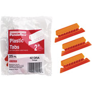 Pendaflex Colored Index Tabs for Hanging File Folders, Orange, 5 Tab, 2" Long