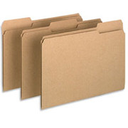 Pendaflex Earthwise 100% Recycled Colored File Folders, Letter, 3-Tab, Natural, 100/Box