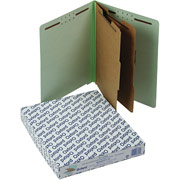 Pendaflex End Tab Classification Folders, Letter, 2 Partitions, 10/Box