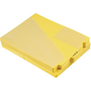 Pendaflex End-Tab Colored Vinyl Outguides, Yellow, Center Tab, Letter Size