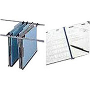 Pendaflex Hanging Files With Fasteners, 1 Partition, Letter, Light Blue, 10/Box