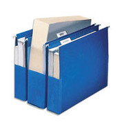Pendaflex Hanging Pockets, Letter, 3" Expansion, Blue, 25/Box