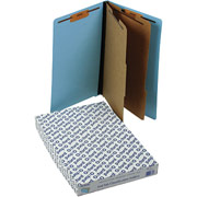 Pendaflex Pressboard End Tab Classification Folders, Legal, Blue, 10/Box