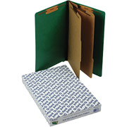 Pendaflex Pressboard End Tab Classification Folders, Legal, Green, 10/Box